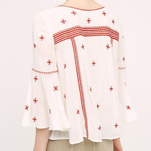 ❌SOLD❌🍁Anthro || Floreat Adena Embroidered Top - Picture 3 of 6